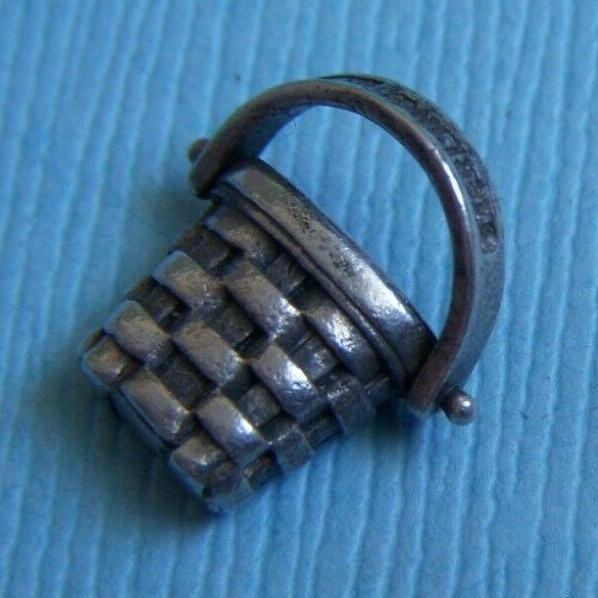 Vintage movable Brown County Basket Indiana handle moves sterling charm