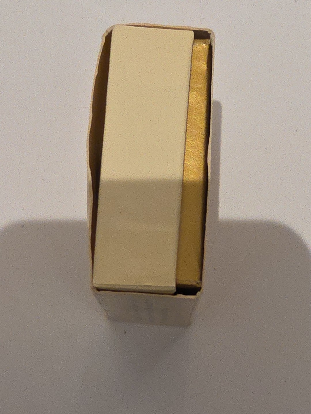 Vintage 1984 Avon Puffed Heart Pierced Earrings Goldtone New With Box