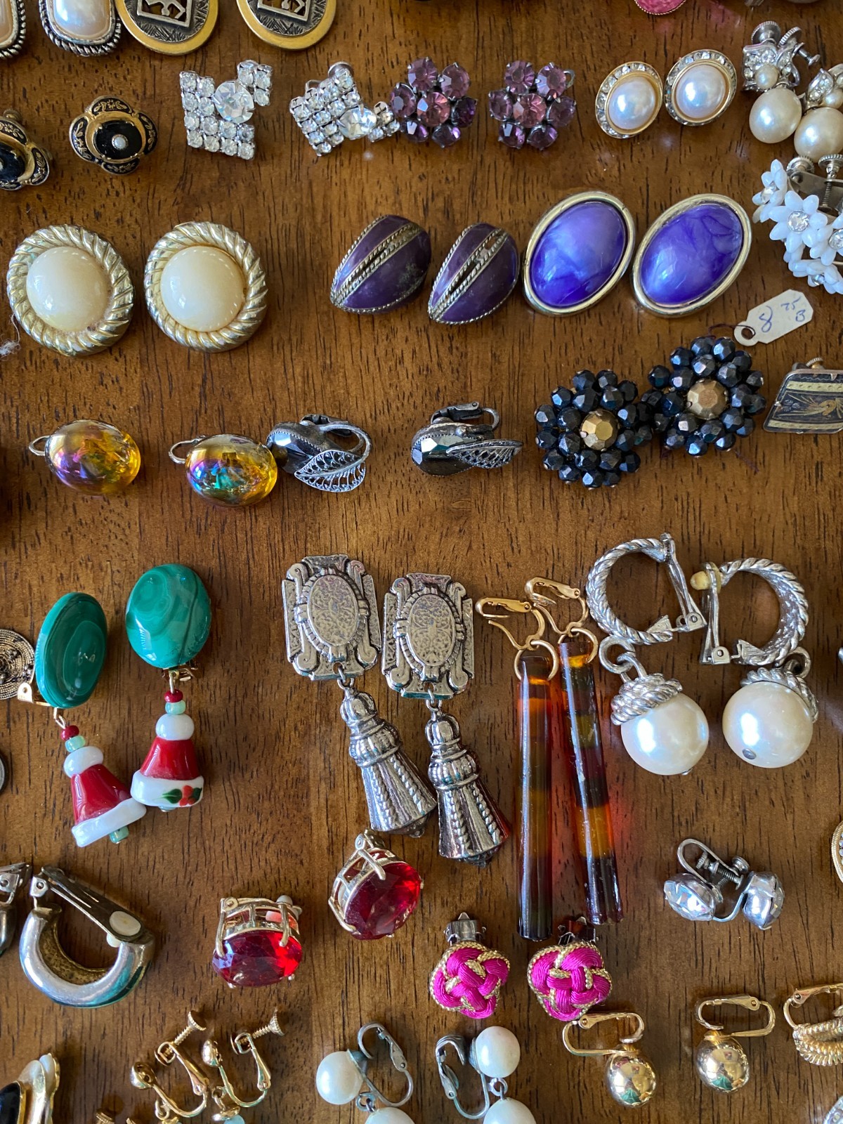 Big Clip-On Earrings Lot Vintage Modern All Wearable Jewelry Over 150 Pairs