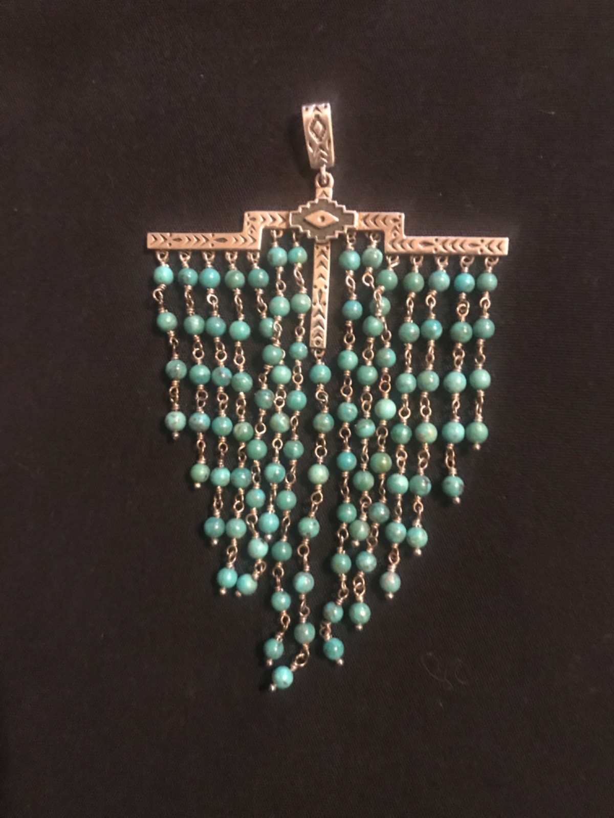 vintage southwestern style chandelier or waterfall dangle jewelry piece
