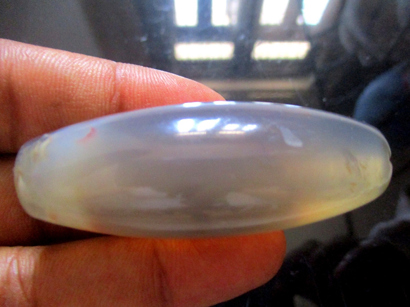 Elongated Bead Agate Antique 60 * 23 mm, 45.19 Gms