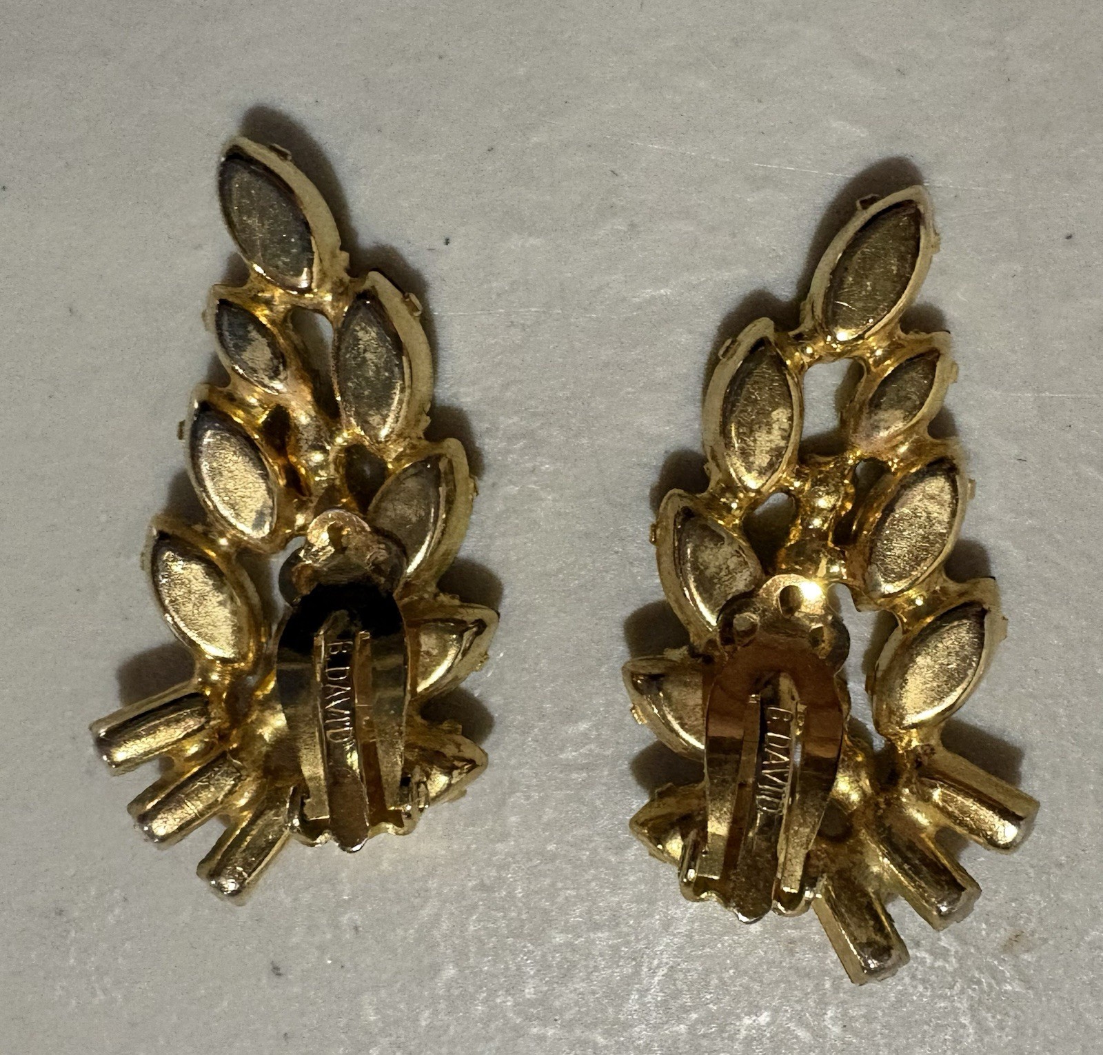 Vintage – Costume Jewelry- Amber and Gold – Bracelet and Earrings Set