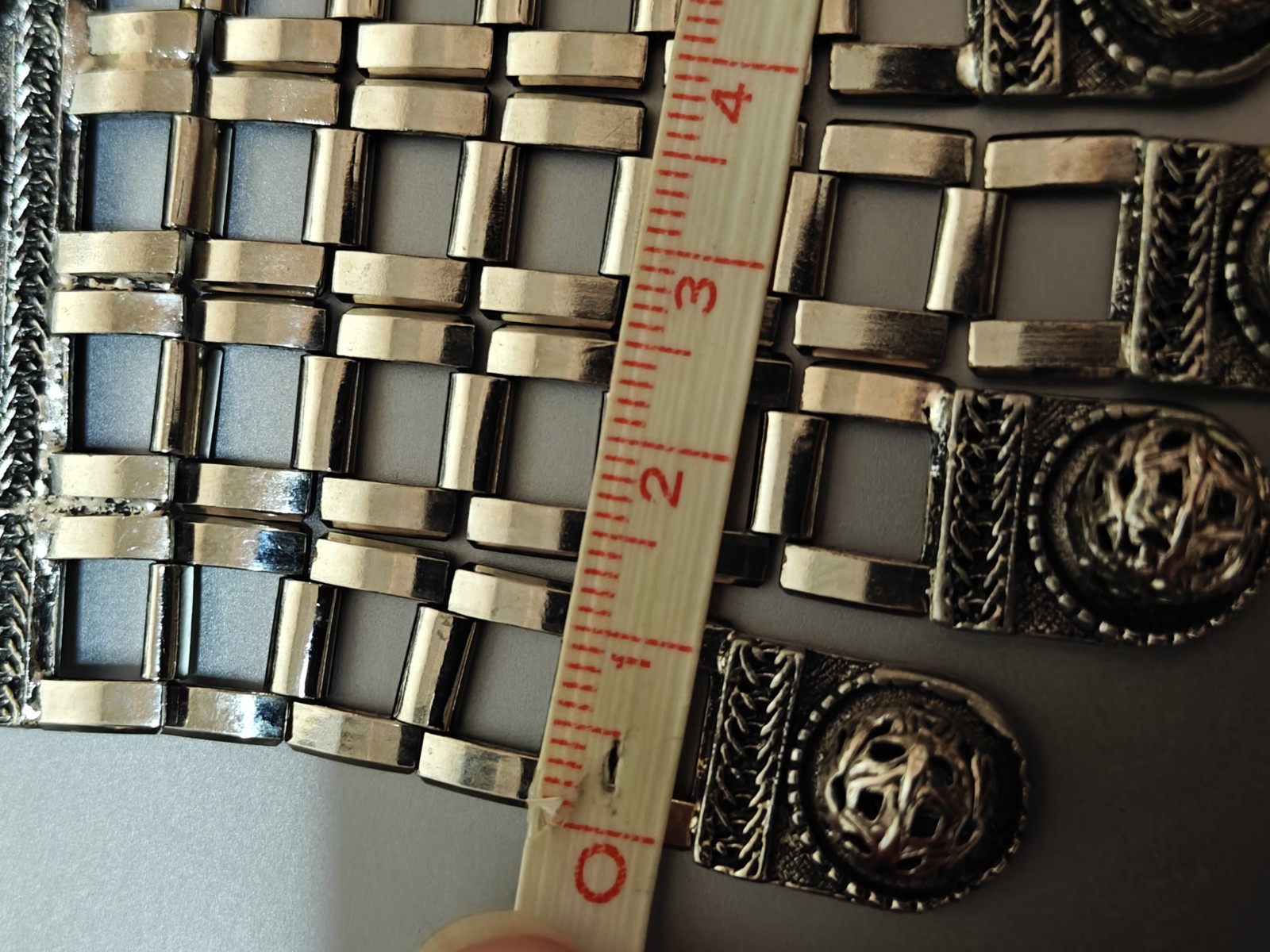 Vintage SIGNED Designer EDLEE 70’s Modernist Long Fringed Necklace 30” Silver
