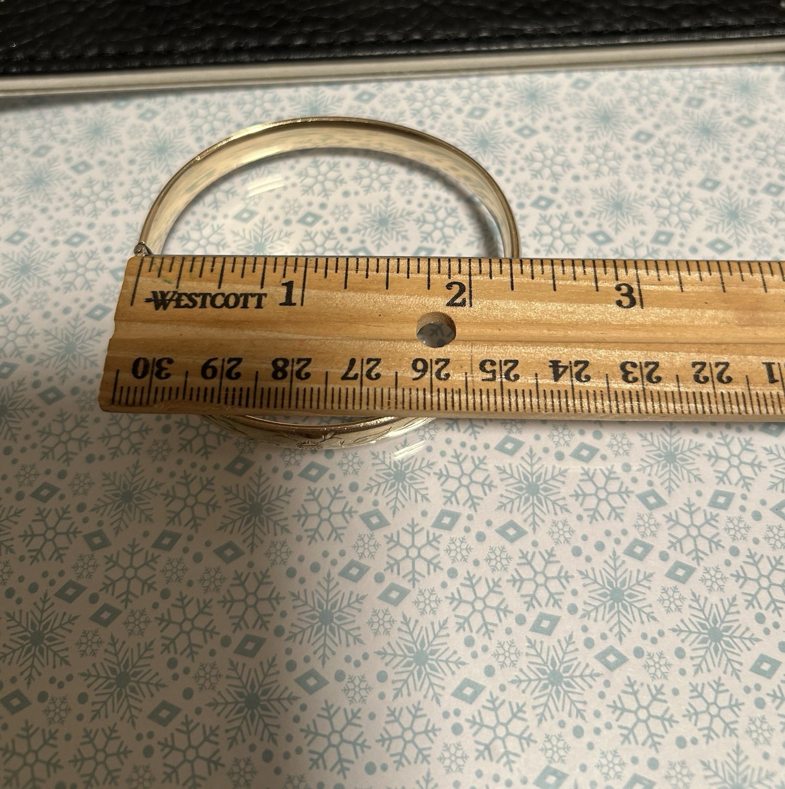 12K Yellow Gold Filled, Edge Hinged Bracelet