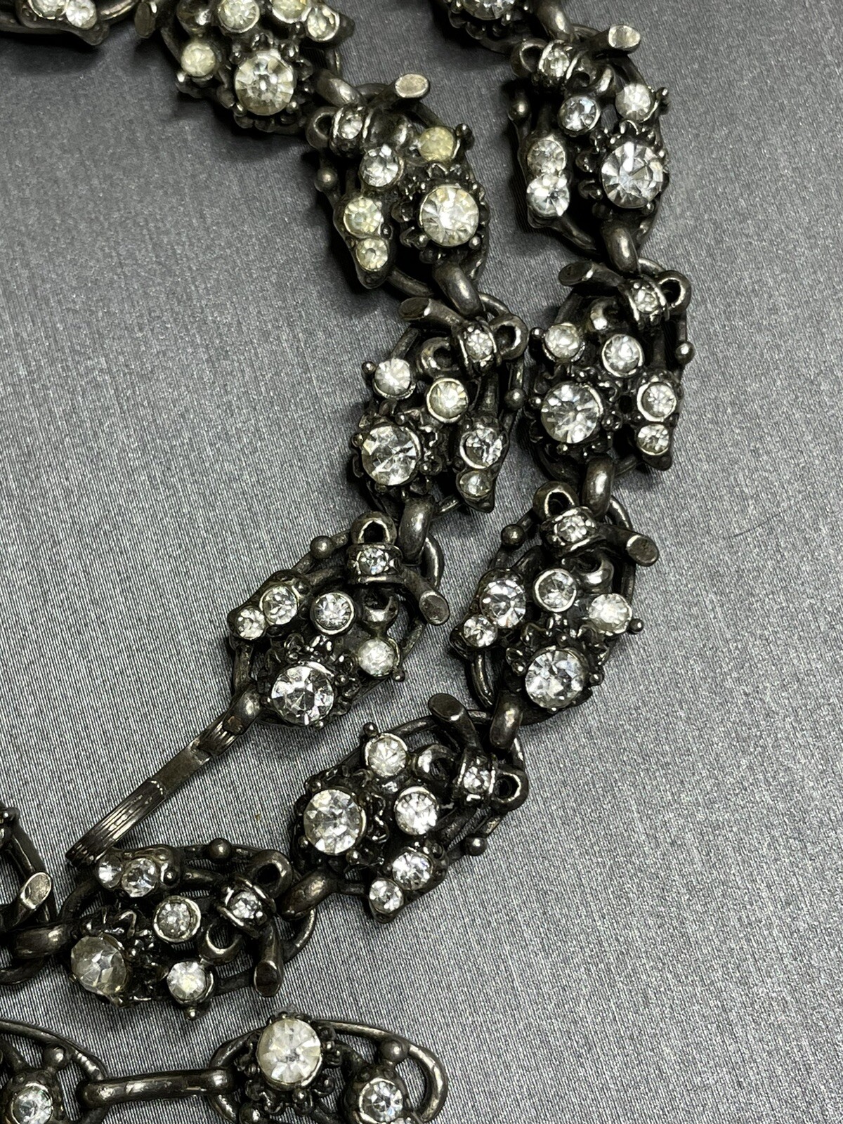 Hollycraft 1953 HTF Parure Suite White Rhinestone “none Missing” a RARE Beauty