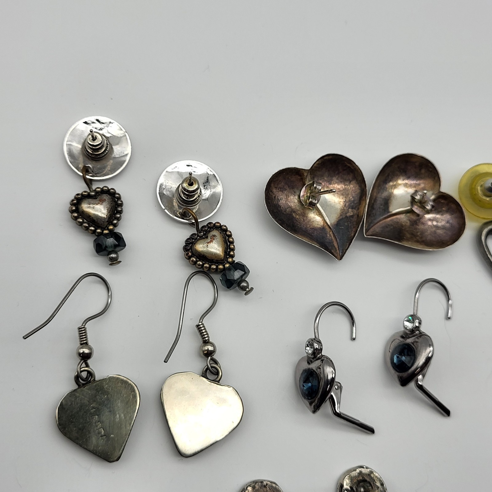 Fabulous Heart earrings Lot Collection Pierced stud dangle Anniversary Love