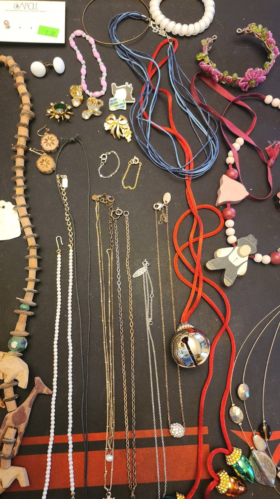 Lot #45 of random estate sale jewelry, necklaces, bracelets, earrings