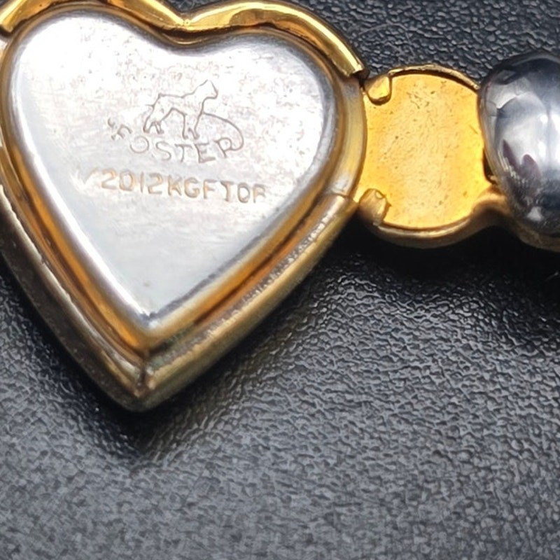Foster 12K Gold Filled Child’s Sweetheart Bracelet Expandable Accordian Link