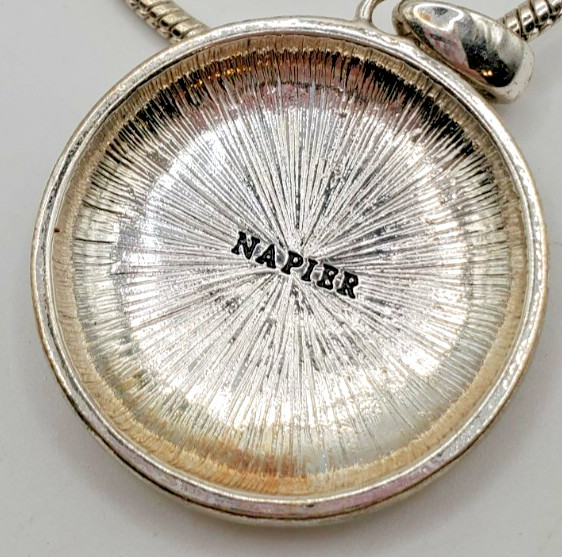 Napier Silver Tone Pendant Necklace NickeL Free NWT