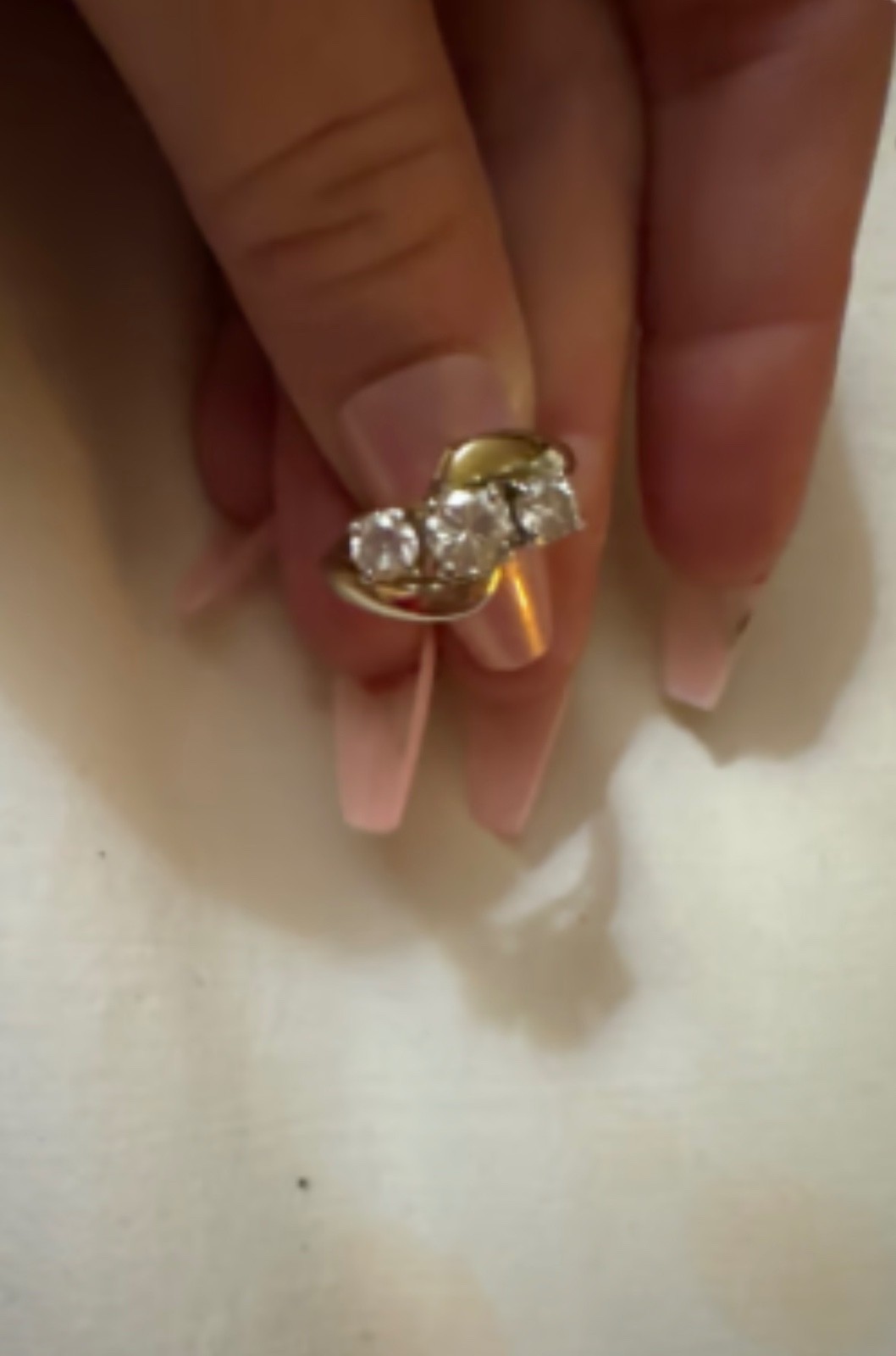 antique 3 diamond gold ring from the 1920’s era. Excellent collection! Size 6