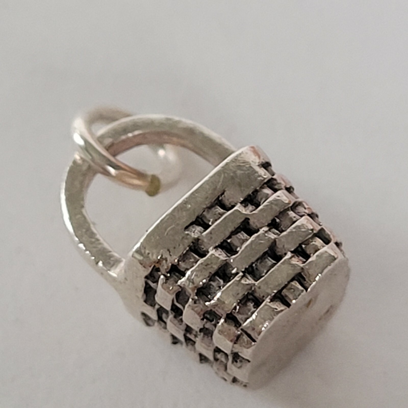 Brown County Baskets Berry Basket Mini Charm Sterling Silver