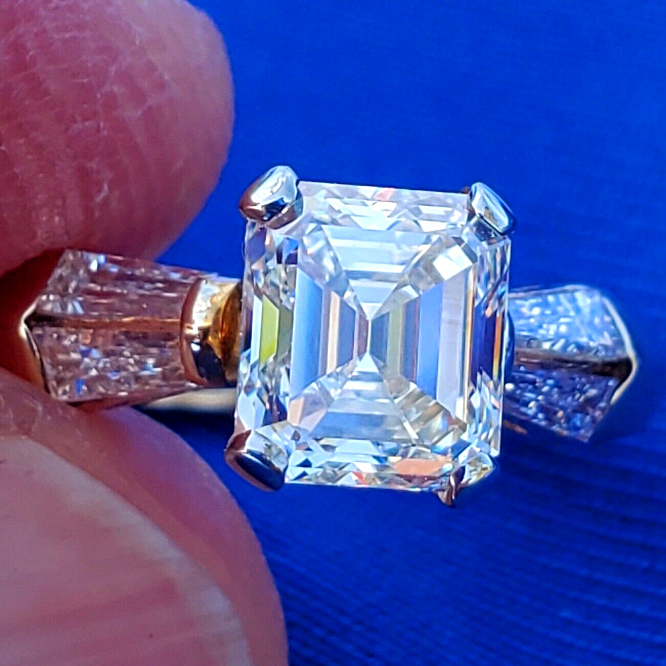 Original EARTH MINED DIAMOND Deco Engagement Ring Vintage Style Solitaire 14K