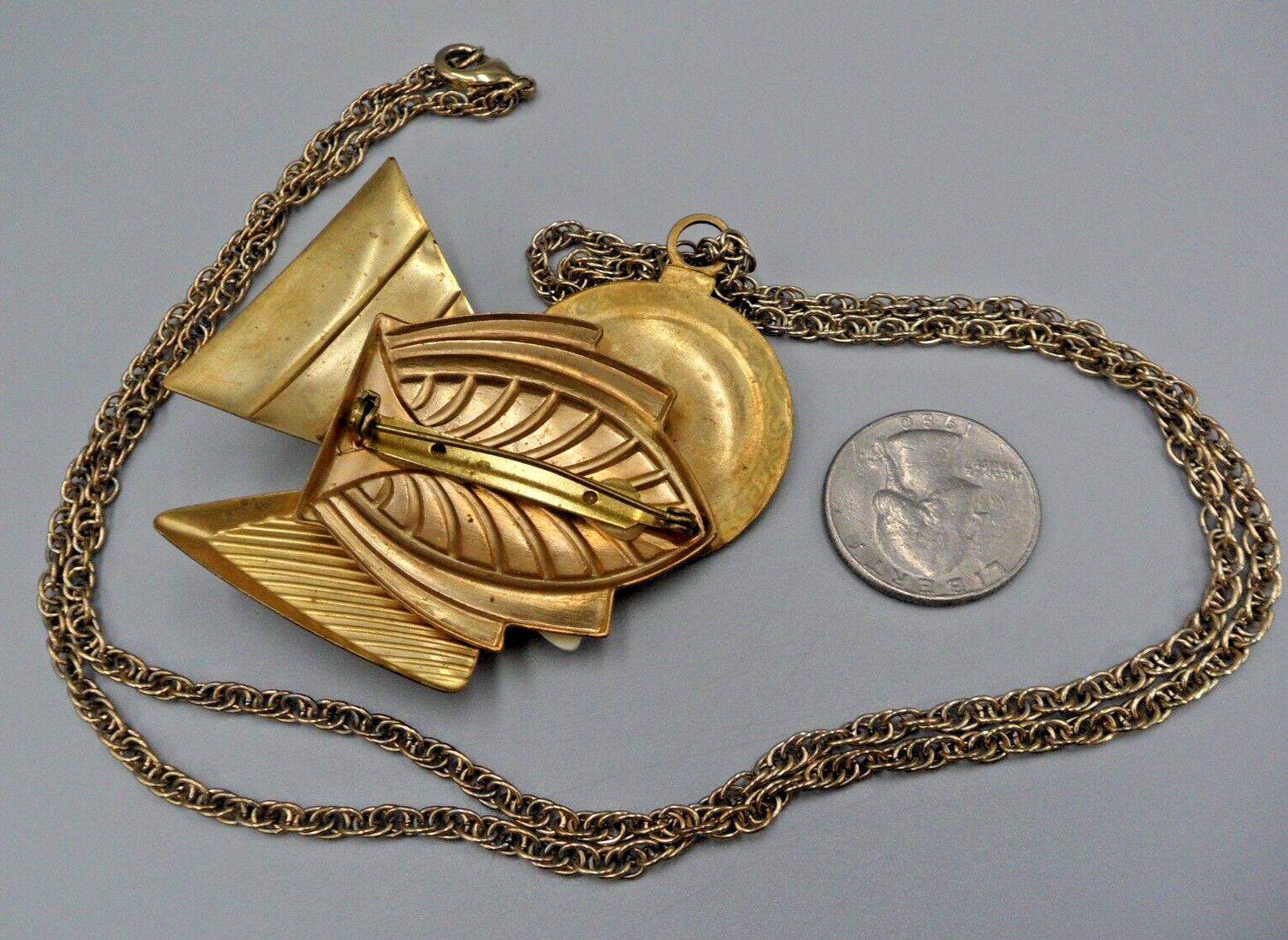 Victorian Assemblage Brooch Pendant Steam Punk Pocket Watch Cottage Granny Core