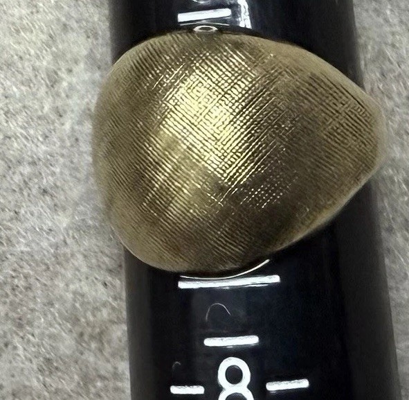 New Vintage Dome Ring Size 6 1/2 Karatclad 18K Gold Plate – Great Gift