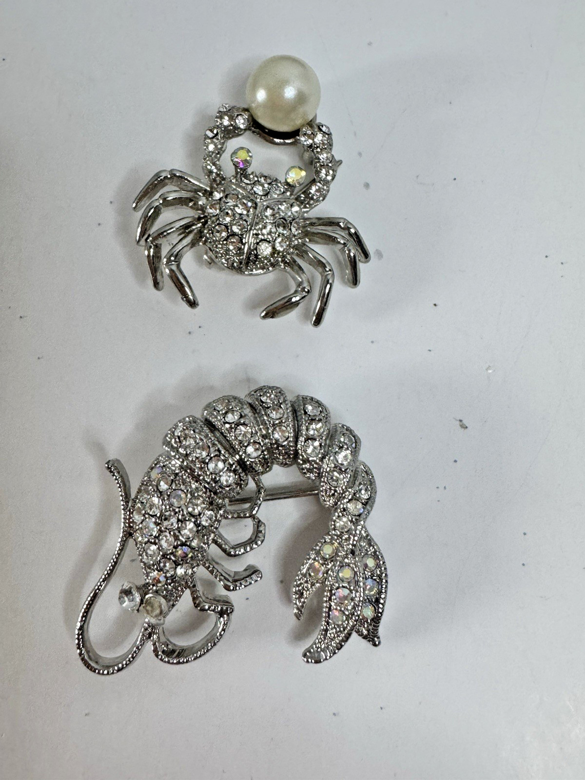 Craft Jewelry Brooch & Ring LOT – SEA CREATURES – Bling from Under the Sea