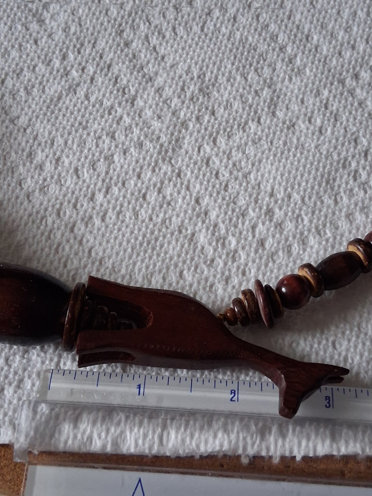 Vintage African Safari Style Statement Piece With Hand Carved Animals And Beads