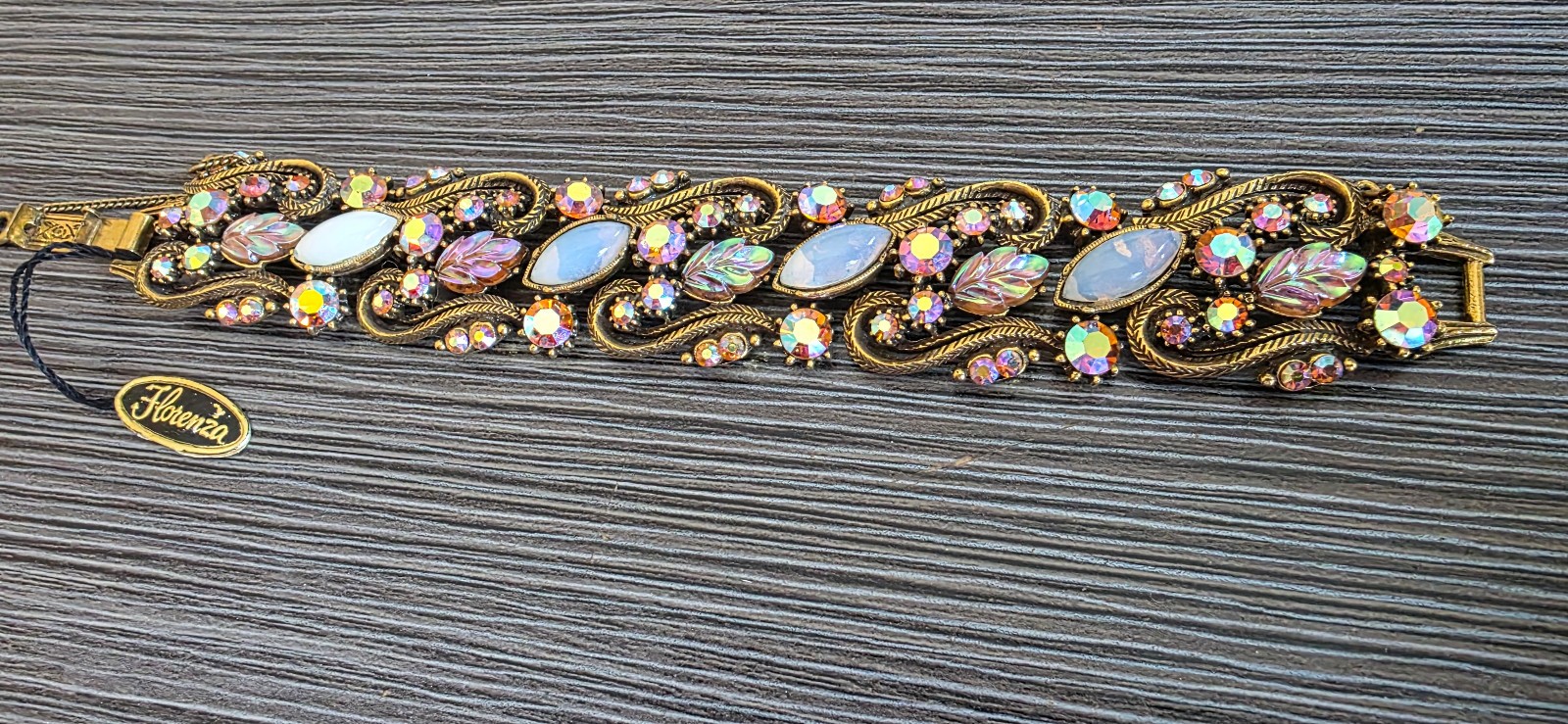 Gorgeous Signed Florenza Ladies Bracelet (With Retail Tag) AND Brooch