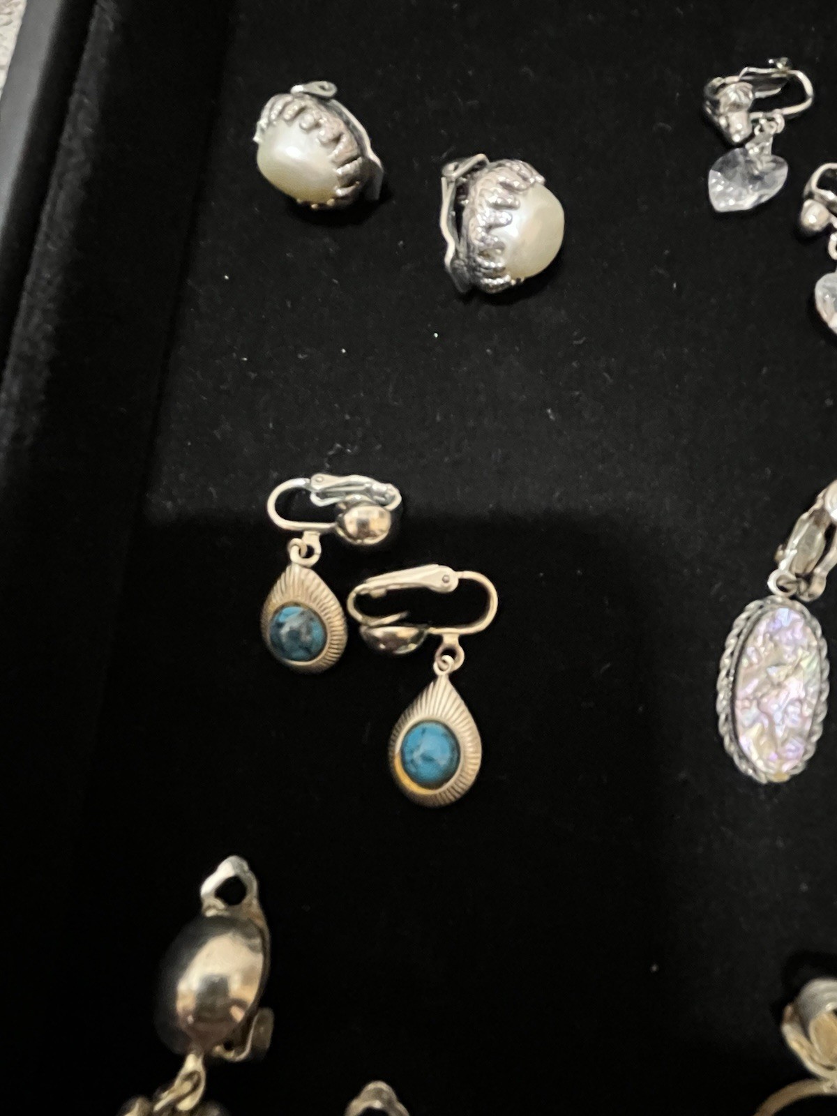 20 Pair Vintage Clip On EarRings Various Colors And Styles As Pictured Lot 02