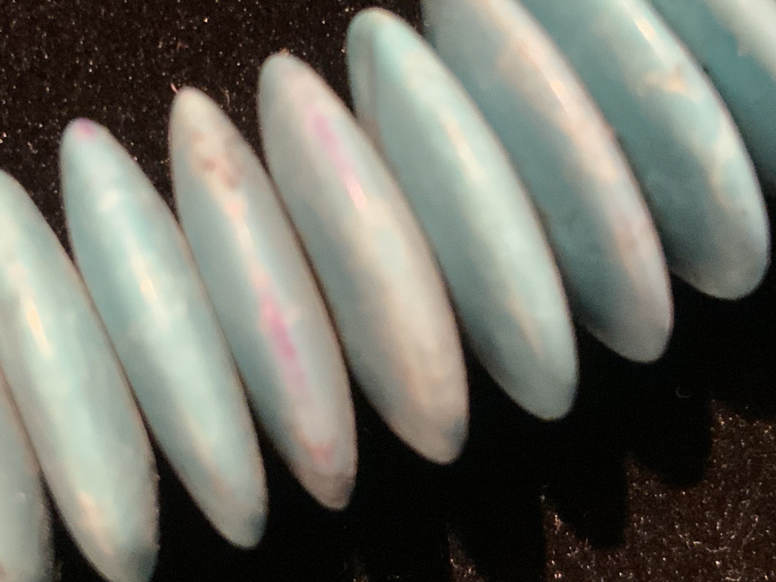 Vintage 20” MMA Reproduction Egyptian Revival Turquoise Faience Choker