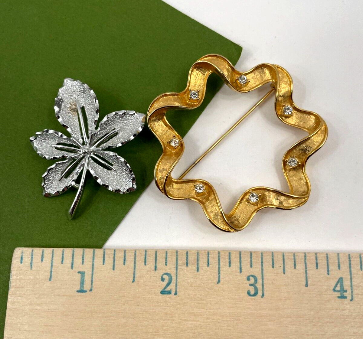 Vintage Sara Coventry Brooch Flower Wreath Leaf Lot of 5 Brooches Pins Jewelry
