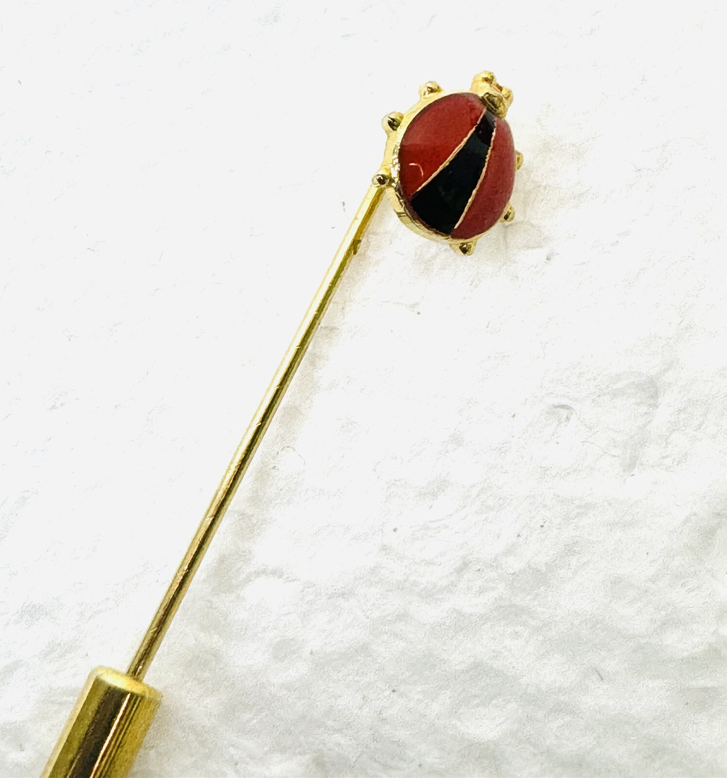 Ladybug Pin Lot Of 6 Rhinestones See Pictures Some Wear Missing Stones