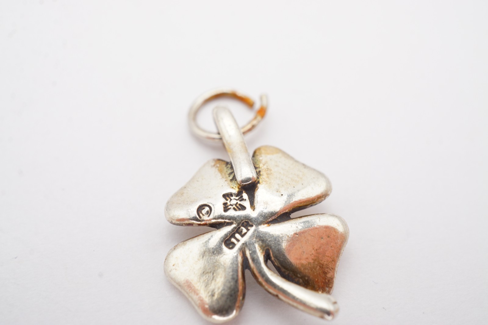 Vintage Sterling Silver 925 Four Leaf Clover Charm
