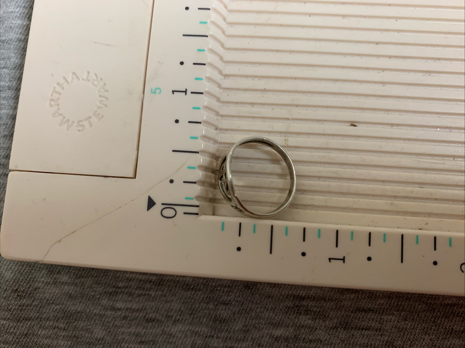 Vintage Sterling Initials N-A Letters Band Ring 3.5 Size
