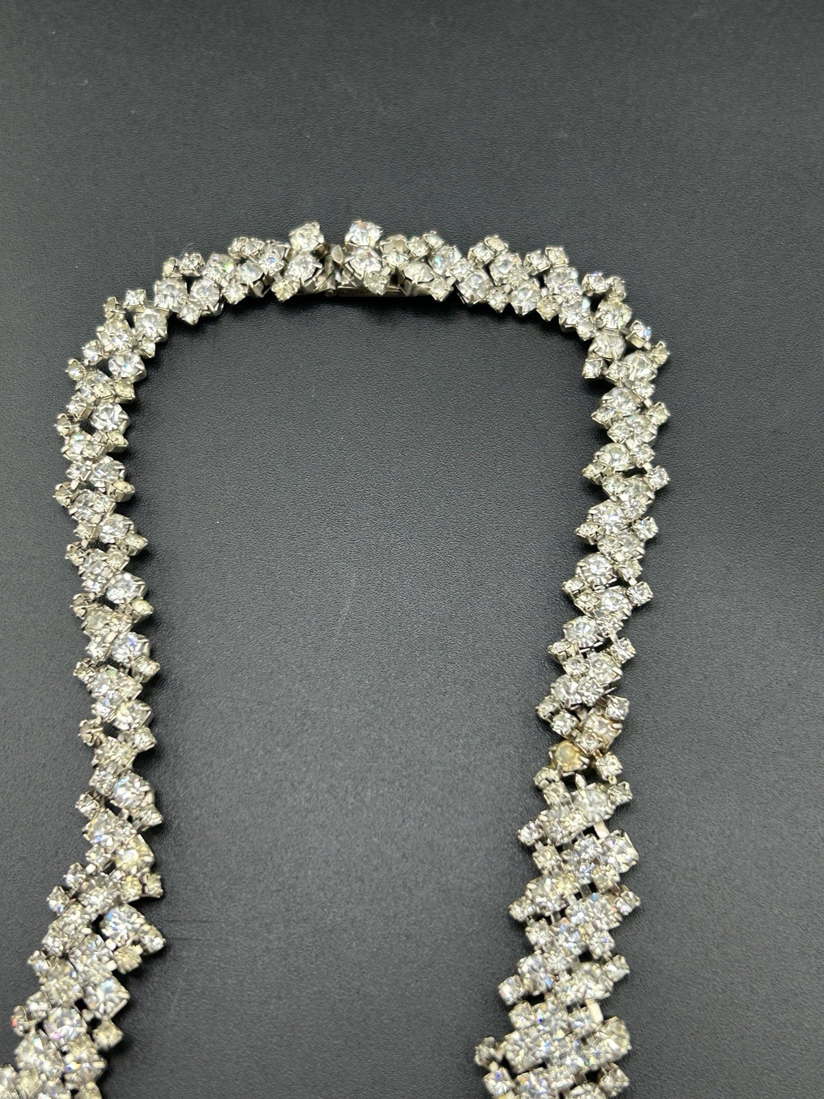Kramer NY Rhinestones And Teardrop Center Necklace