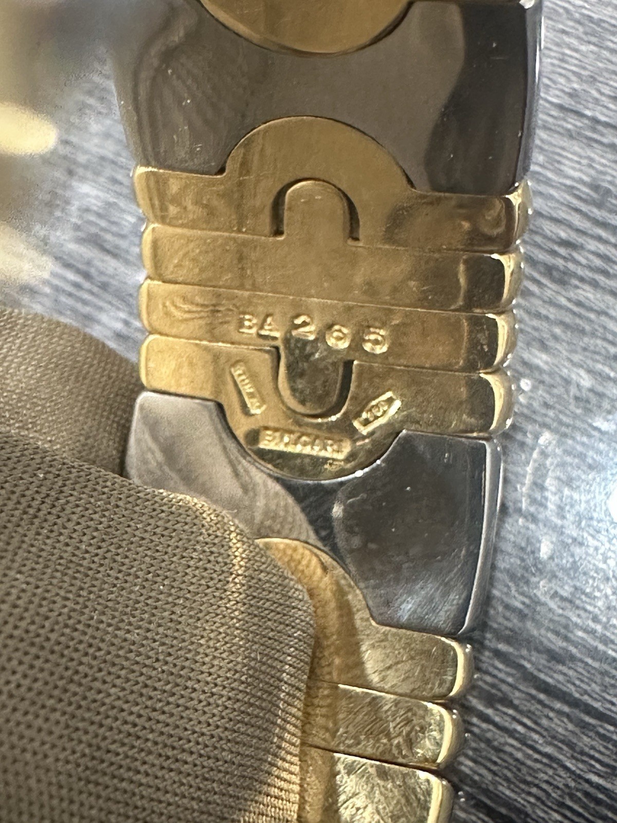 Vintage Bvlgari Bulgari Parentesi Two-Tone Bracelet