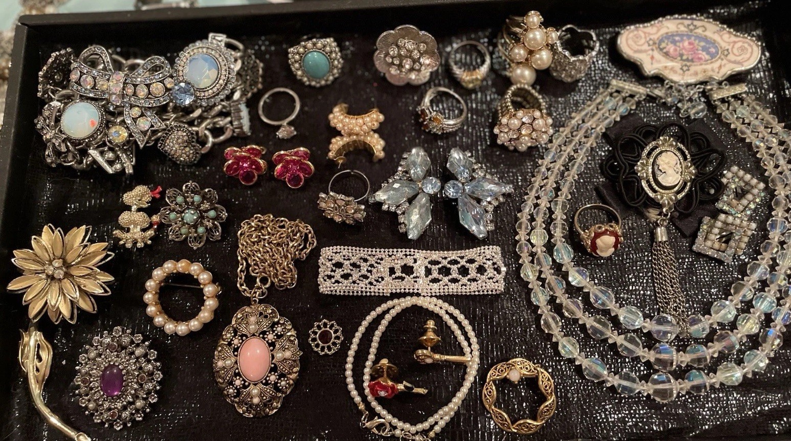 Vintage Mixed Estate Jewelry Mystery Lot – One Gallon Bag – 925 SILVER INCLUDED!