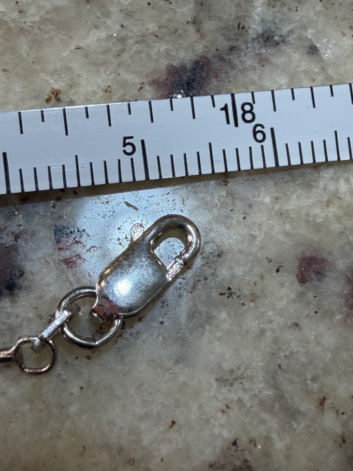 ART DECO 925 STERLING SILVER RHINESTONES CRYSTALS OVAL PENDANT VINTAGE 18″