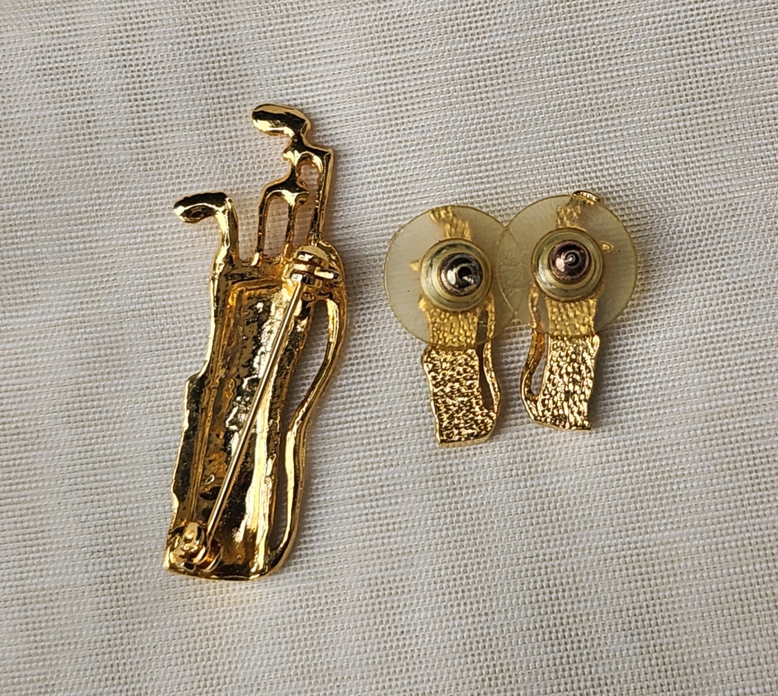 Vintage Pin And Matching Earrings