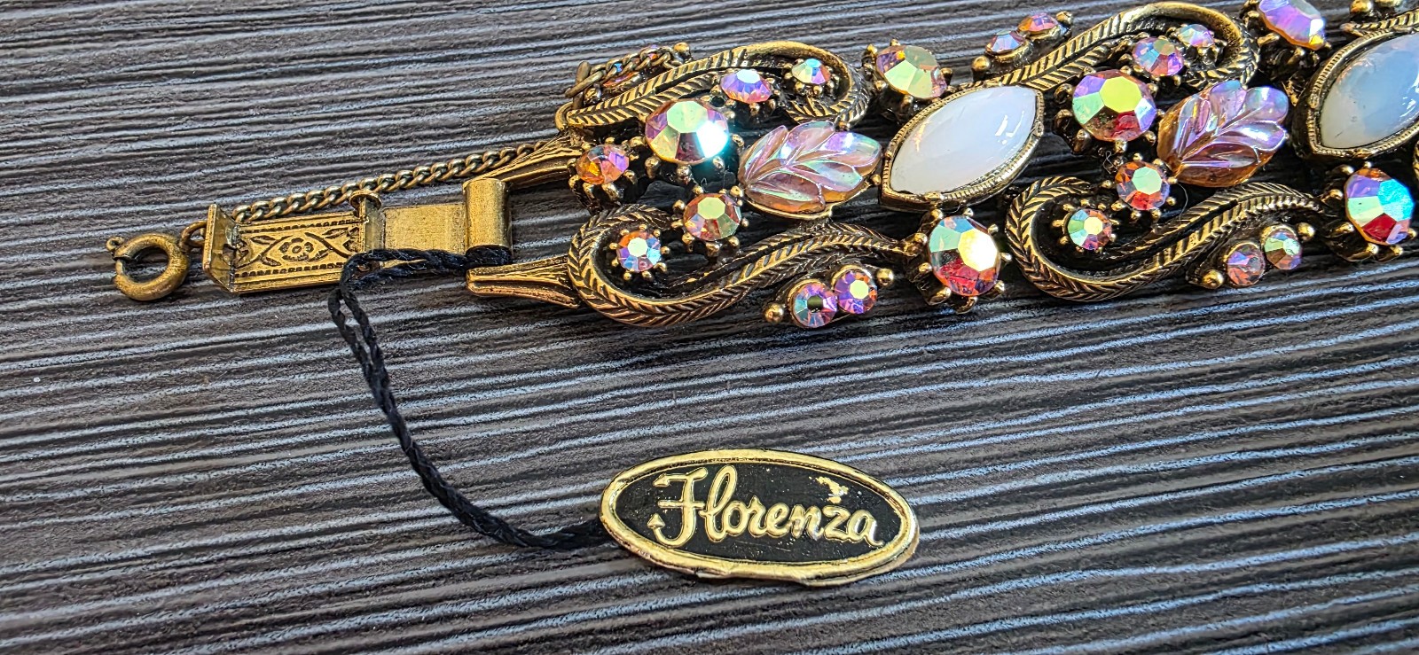 Gorgeous Signed Florenza Ladies Bracelet (With Retail Tag) AND Brooch