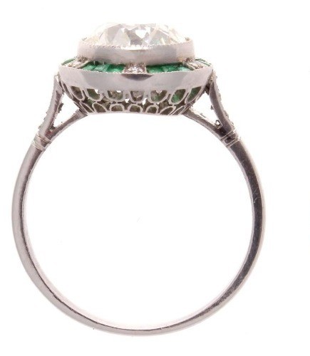 Art Deco Antique 3.40 Ct White Diamond Vintage Wedding Ring 925 Sterling Silver