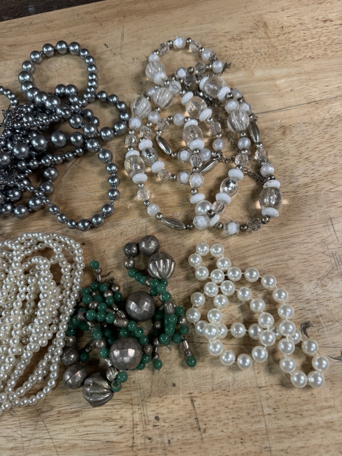 Vintage Estate Fresh Costume Jewelry Lot Of Necklaces And Earrings