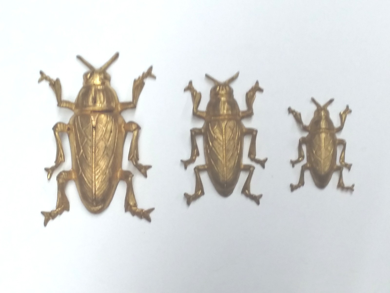 BRASS METAL STAMPINGS OF ANIMALS AND OTHERS/ 14 TOTAL