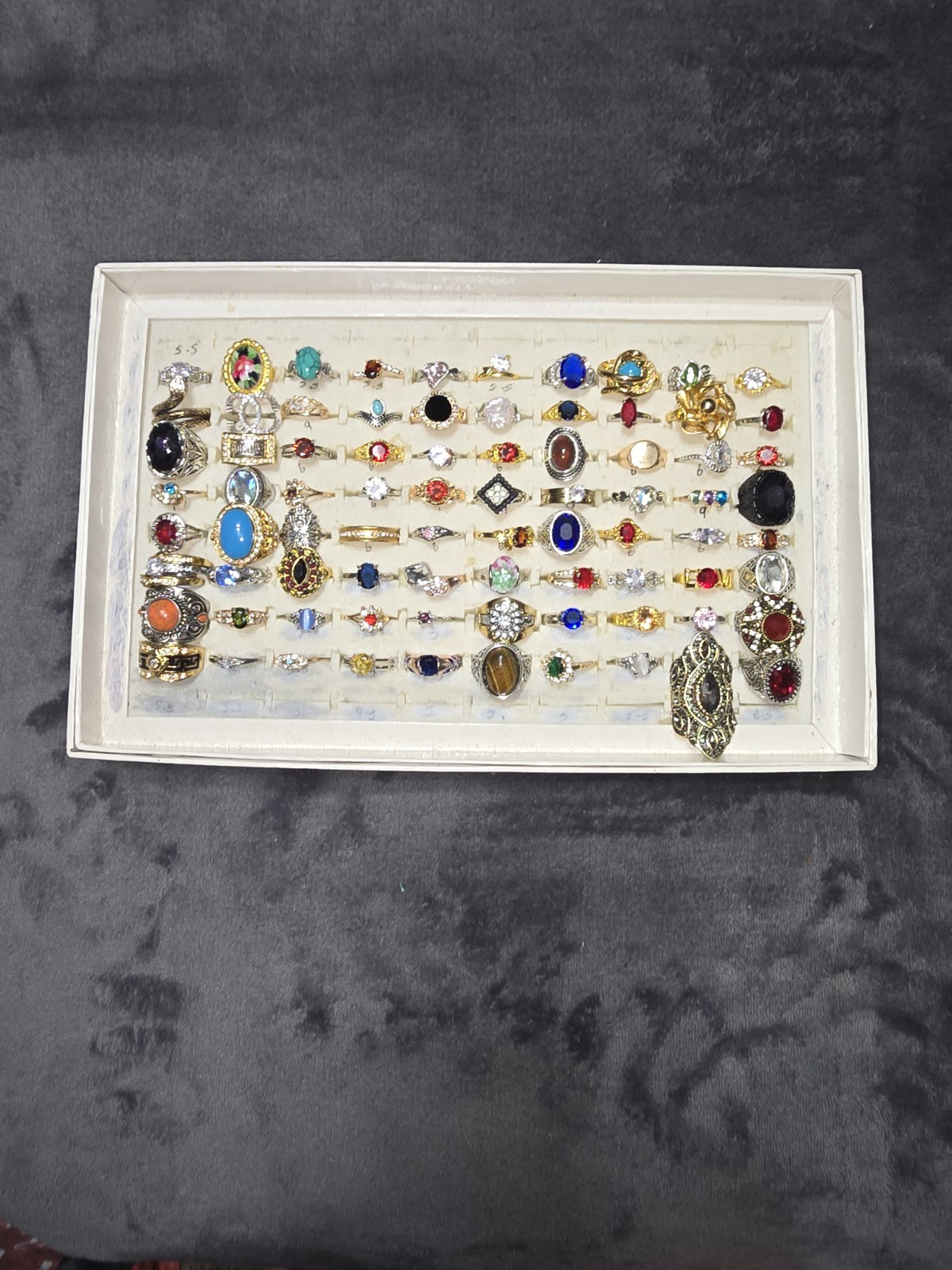 Modern Vintage 80 Piece Costume Ring Lot