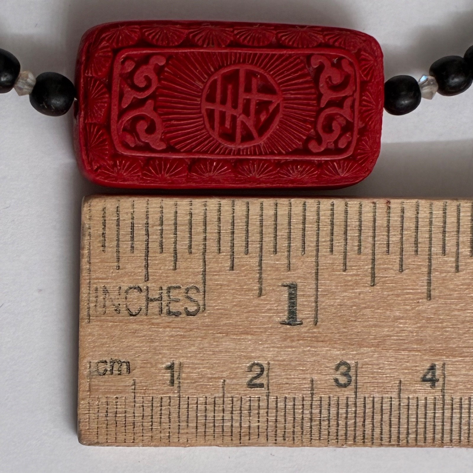 Red Cinnabar Turquoise Necklace
