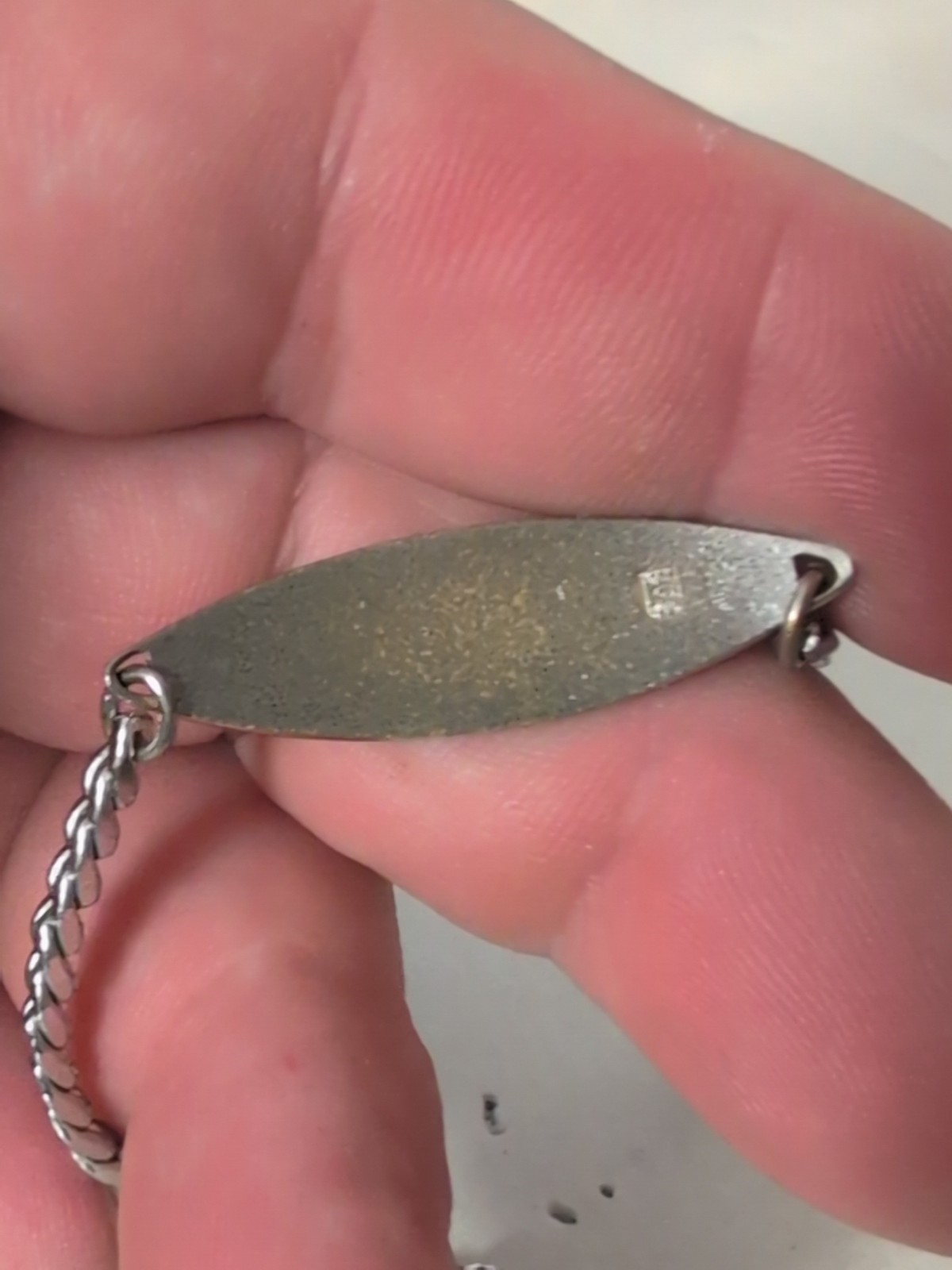 Vintage Speidel Silver Tone ID Name Bracelet Judy