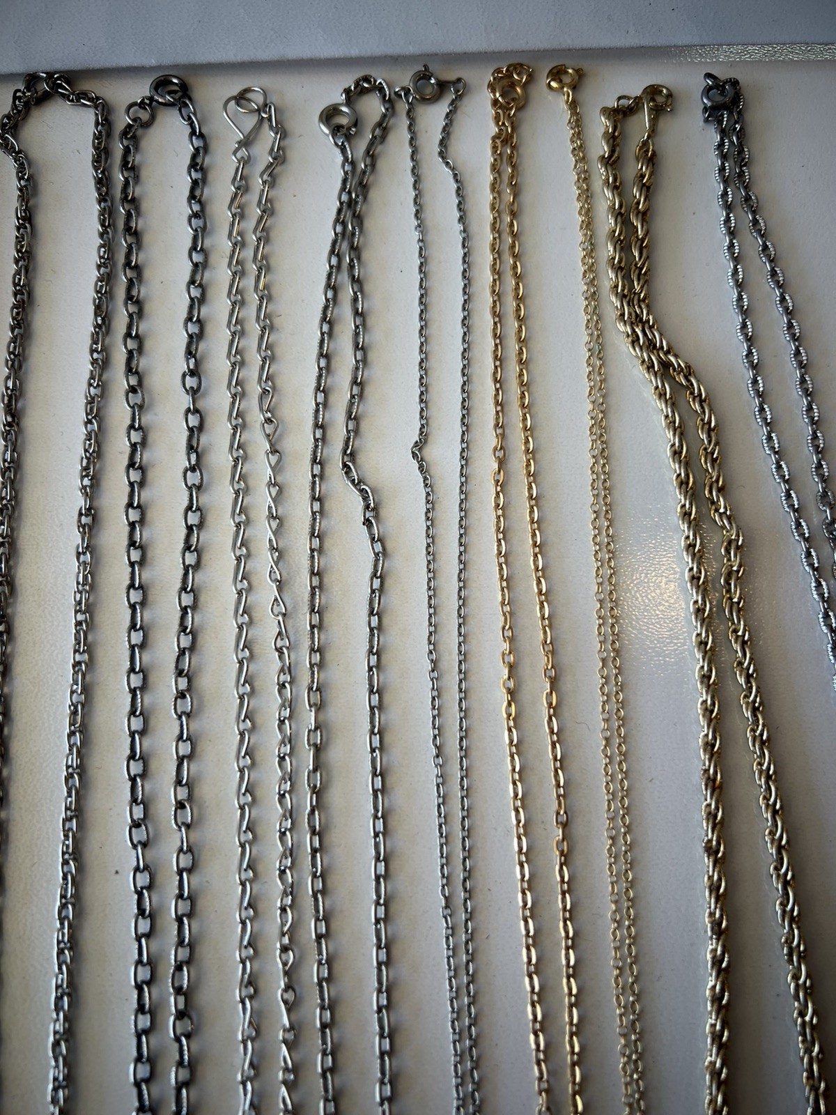 Lot of 20 Vintage and Modern Costume Jewelry Chains