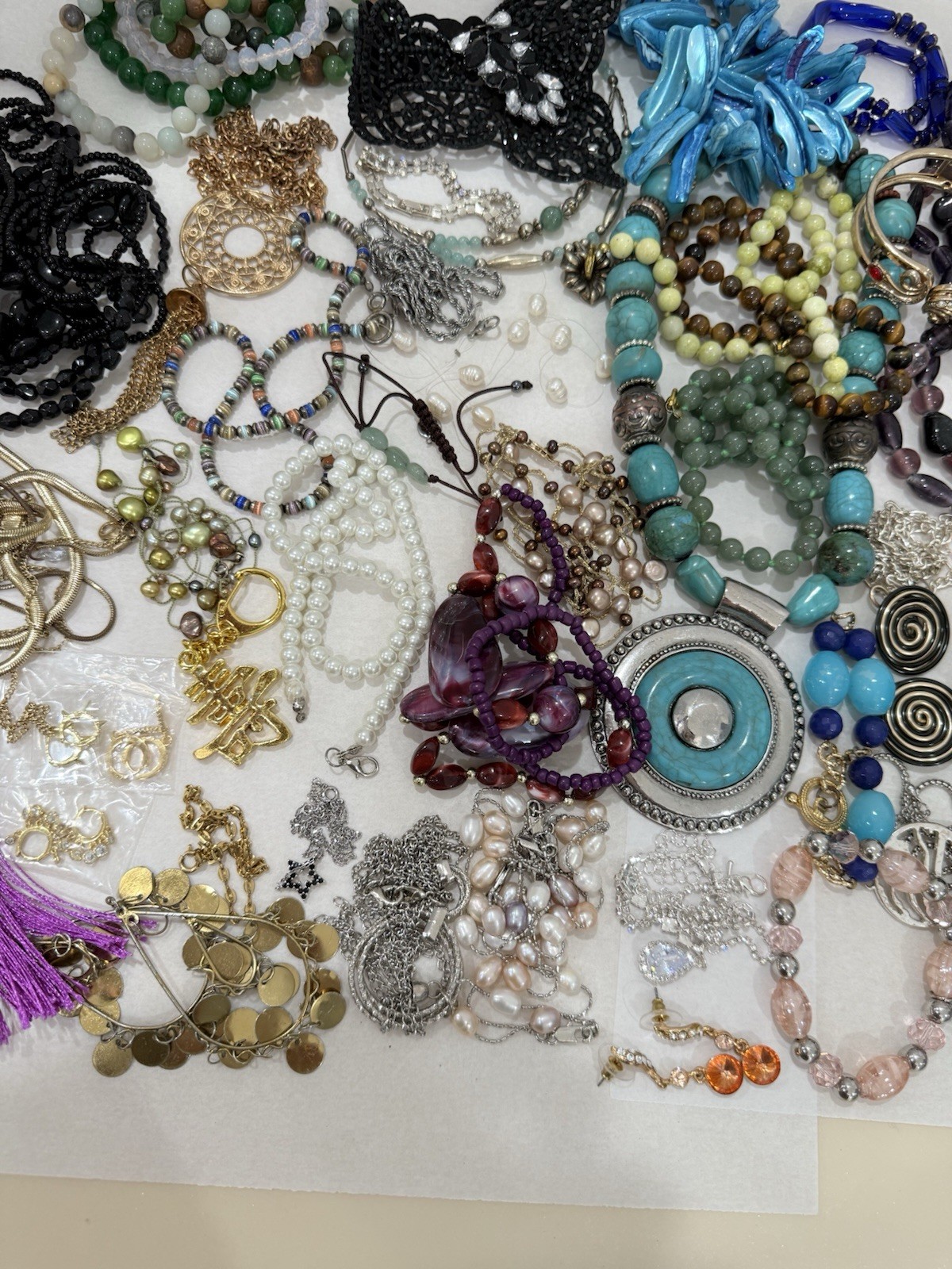 3 Pounds 3 Lbs Vintage & New Jewelry Lot VTG & Now Junk & Wear & Resell