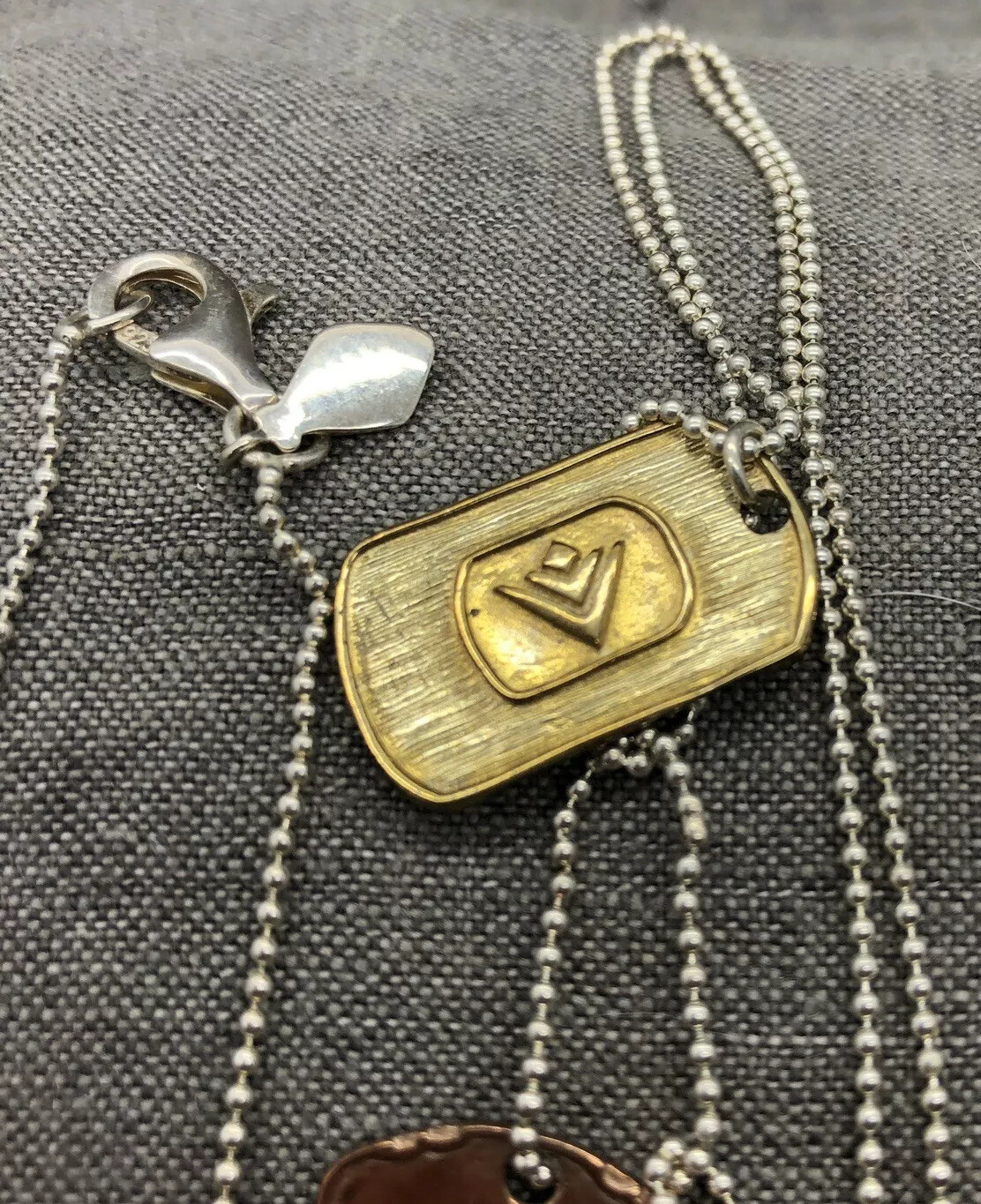 Lot REP ONLY Silpada 2013 National Conference Dog Tag 15 Charm Sterling Chain