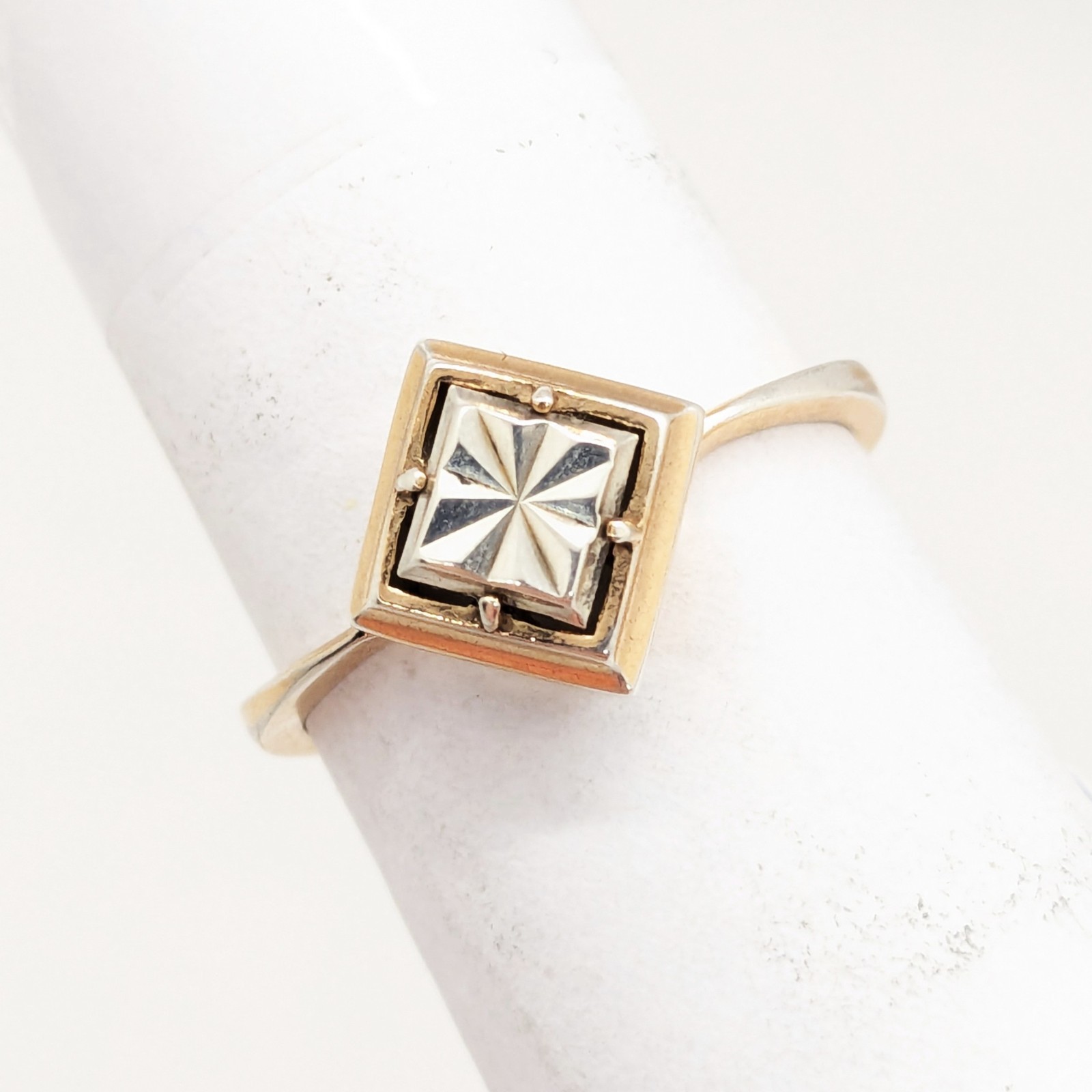 Vintage Elegant RING Silver 925 with bright pattern -size: 7US (17.5mm)| UA #132