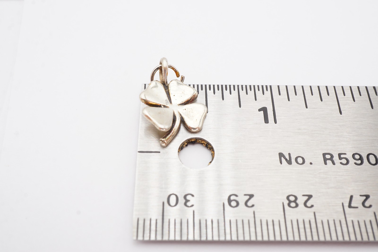 Vintage Sterling Silver 925 Four Leaf Clover Charm