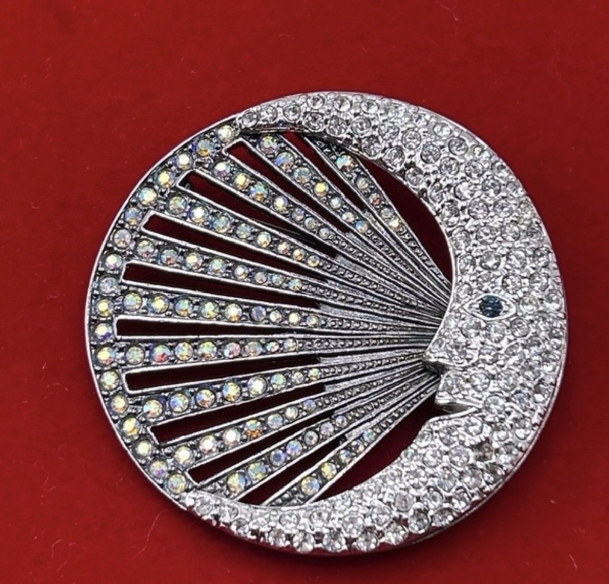 VINTAGE CAROLEE Moon BROOCH LIMITED ED 2000