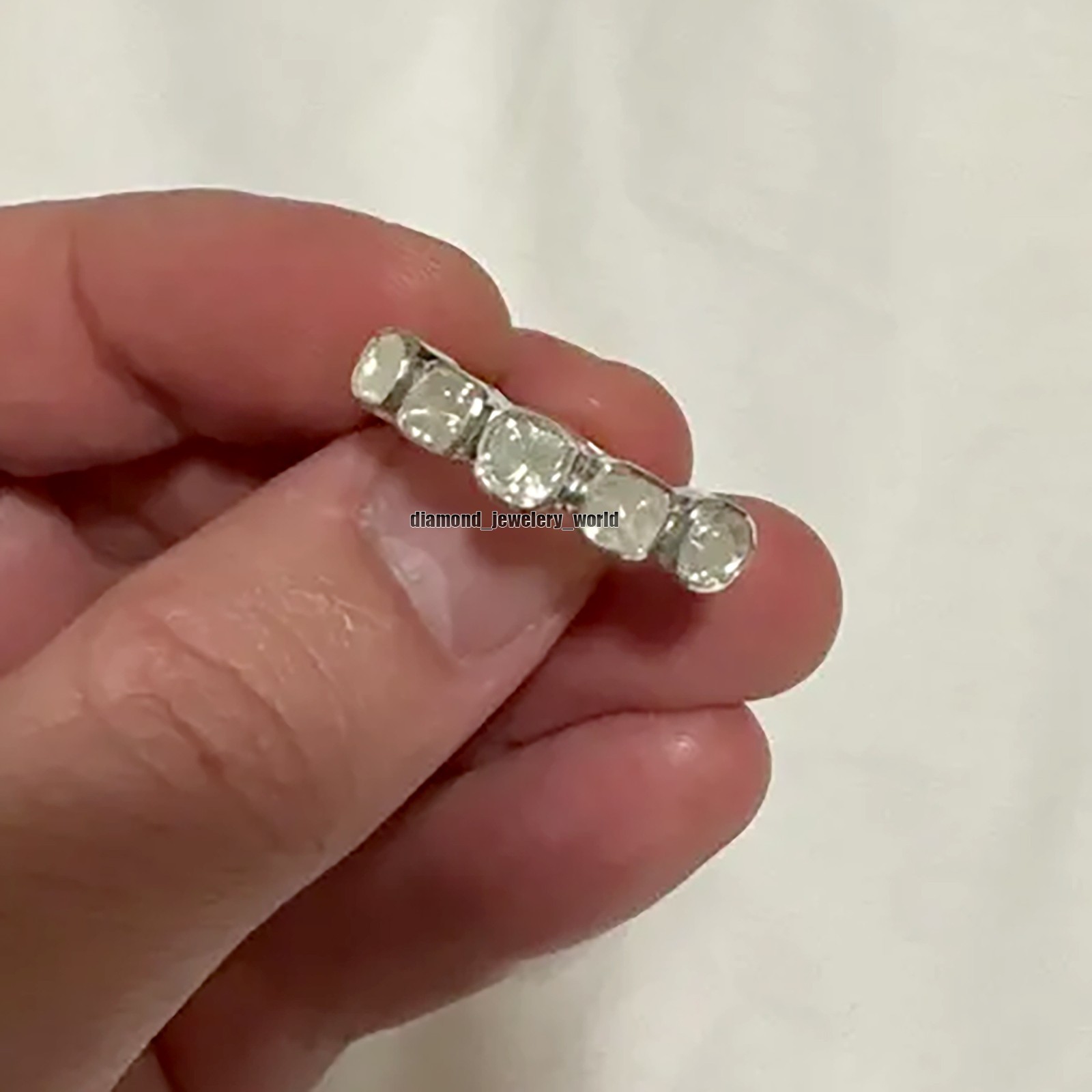 0.80ctw Genuine Old Mine Antique Cut Diamond Silver Victorian Style Ring Jewelry