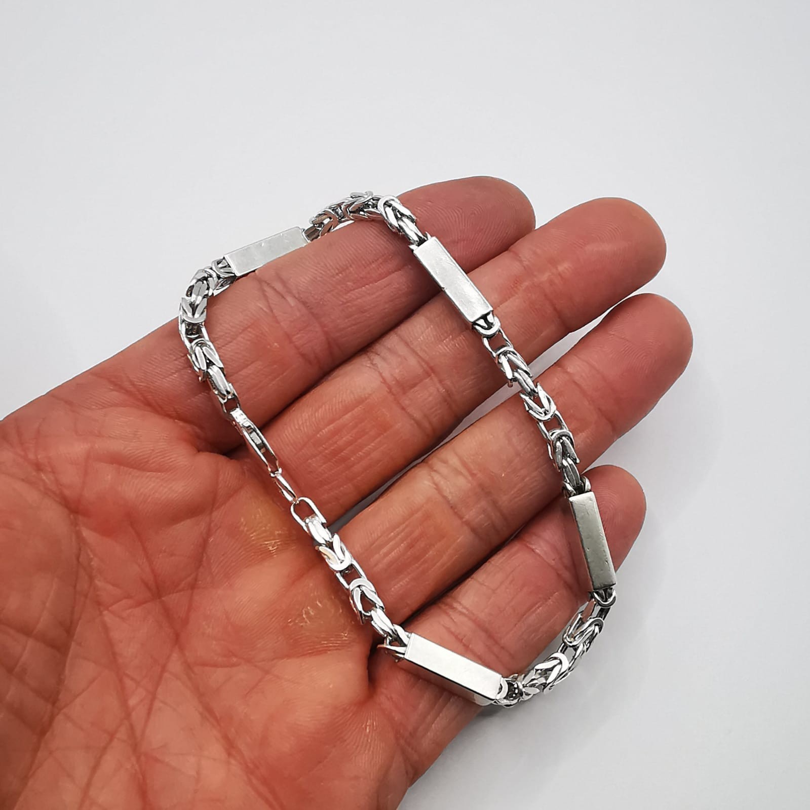 Beautiful Vintage 925 Silver Bracelet – Handcrafted Women’s Elegant Jewelry
