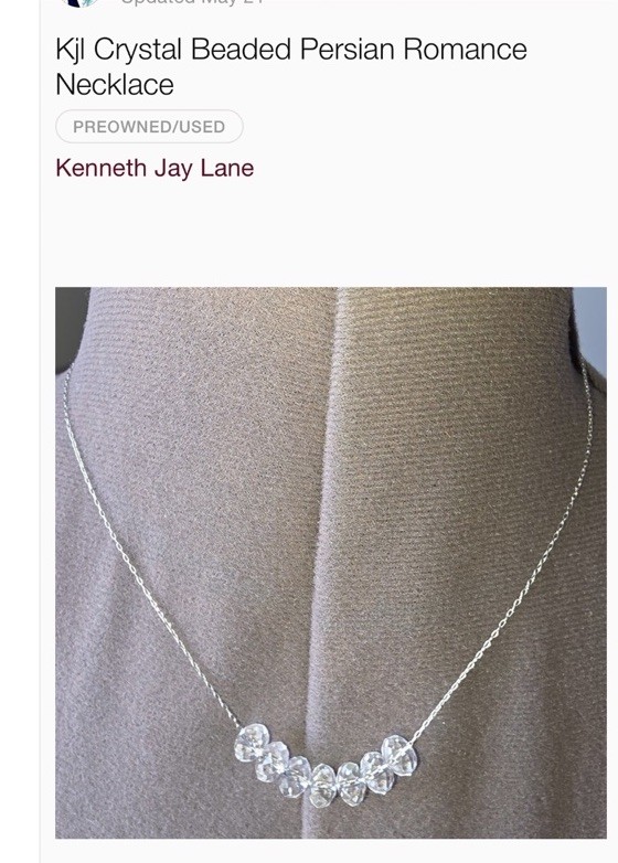 Kenneth Lane Crystal Beaded Romance Necklace