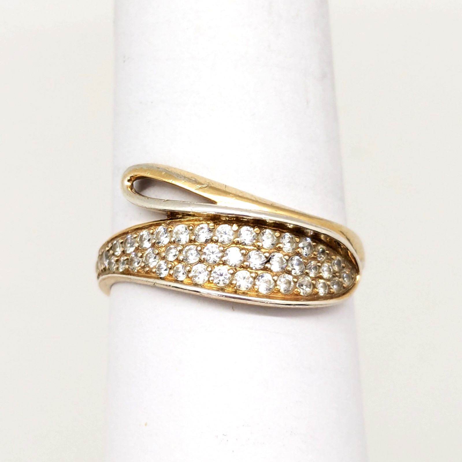 Vintage Elegant RING Silver 925 with Chic Inserts -size: 10.25US (19.8mm) | #65