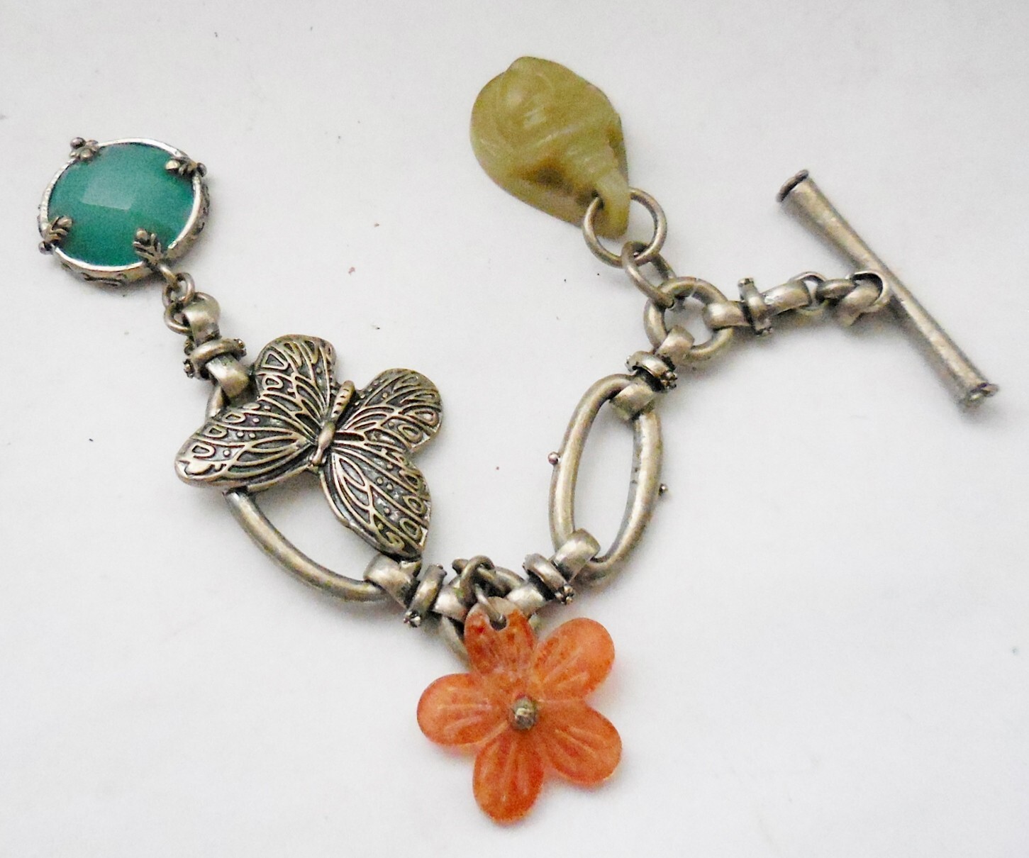 VINTAGE LUCKY BRAND CHAIN WITH CHARMS BEAUTIFUL DESIGN